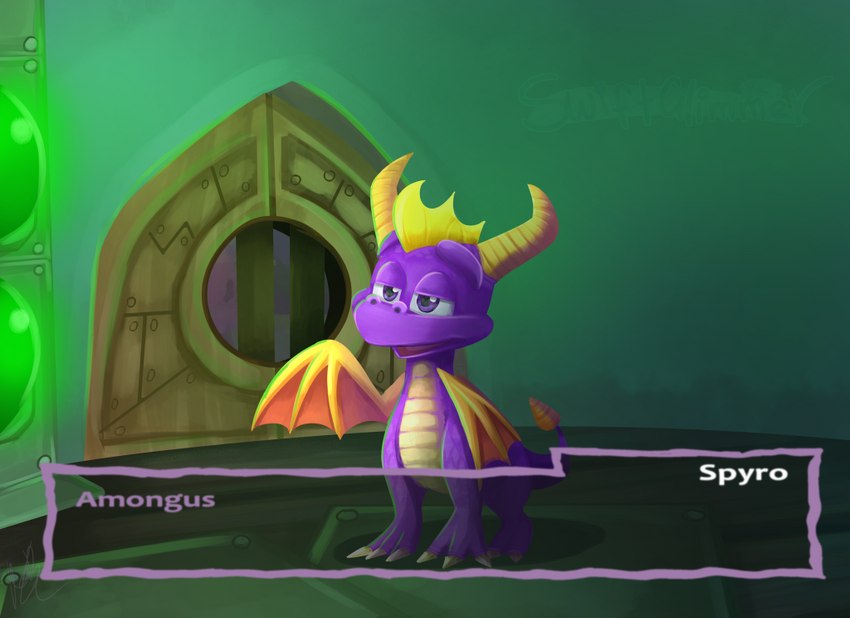 spyro (european mythology and etc) created by swiftglimmer