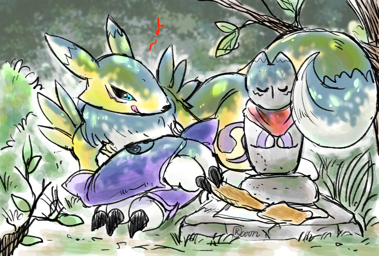 bandai namco and etc created by racoon (artist)