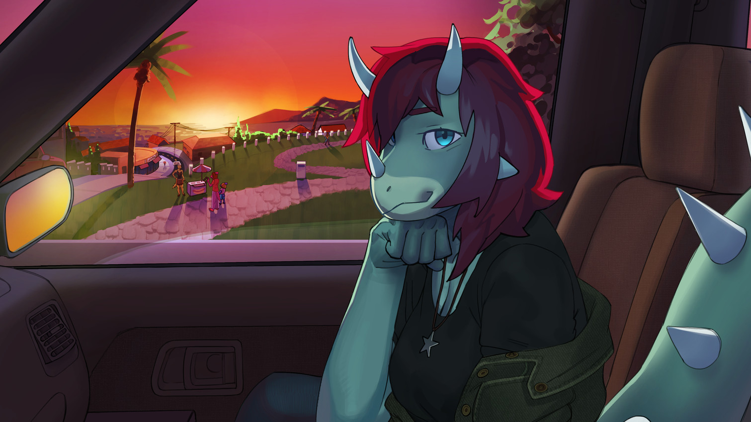 reeve and tracy (goodbye volcano high and etc) created by mark0ut