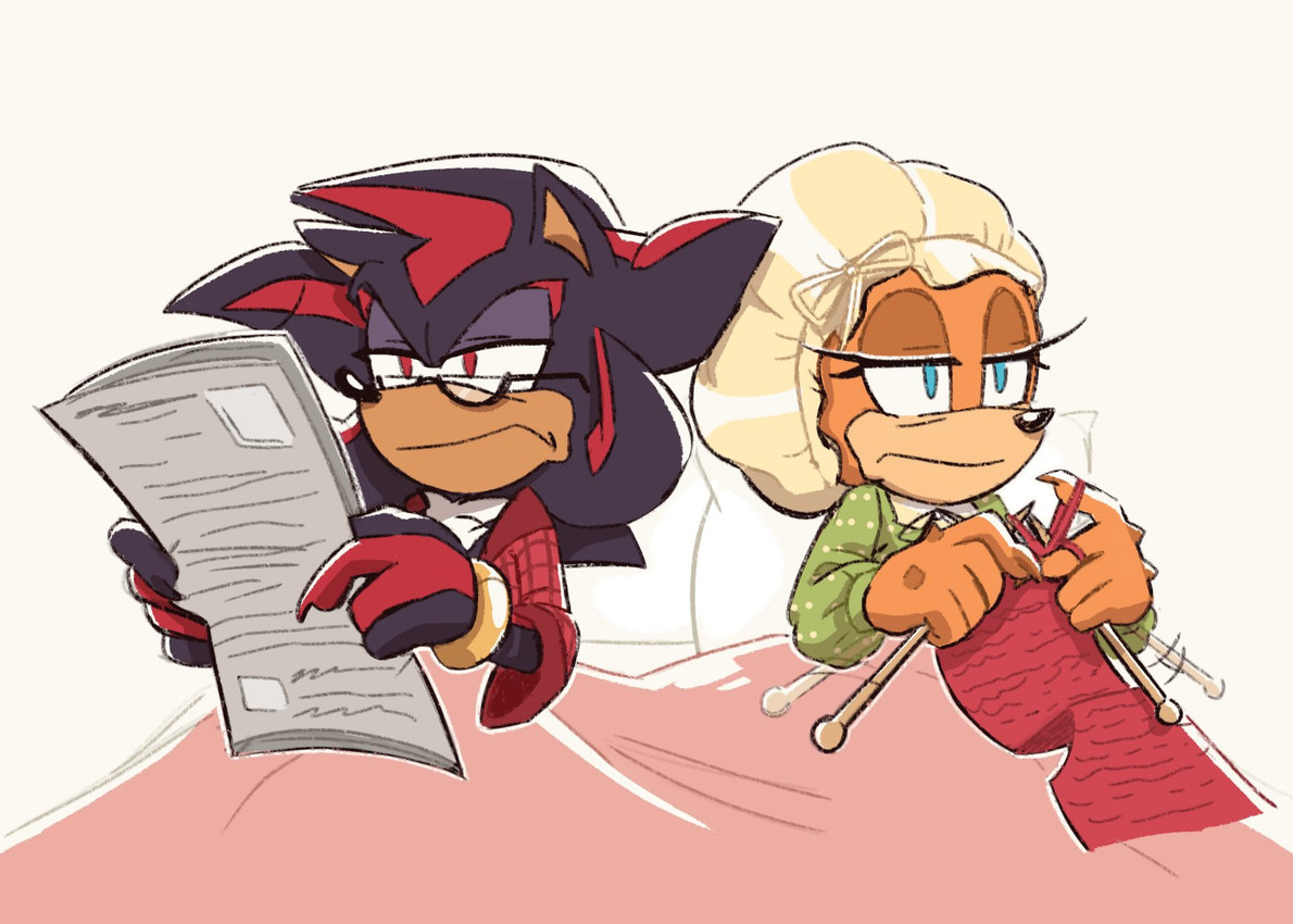 shadow the hedgehog and tikal the echidna (sonic the hedgehog (series) and etc) created by galaxylover06