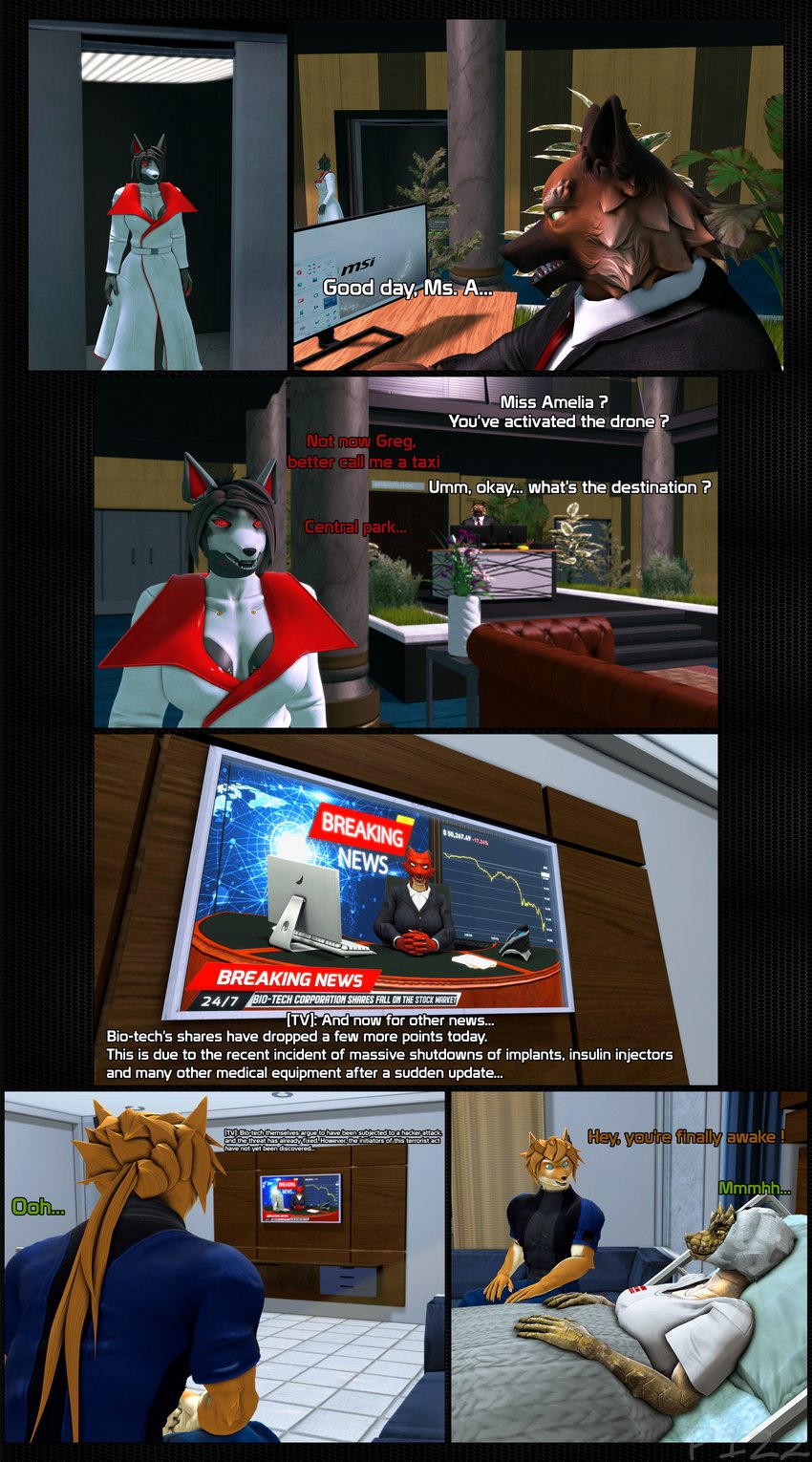 alan, alma, amelia, and wolf (unauthorized life) created by xpasha122x