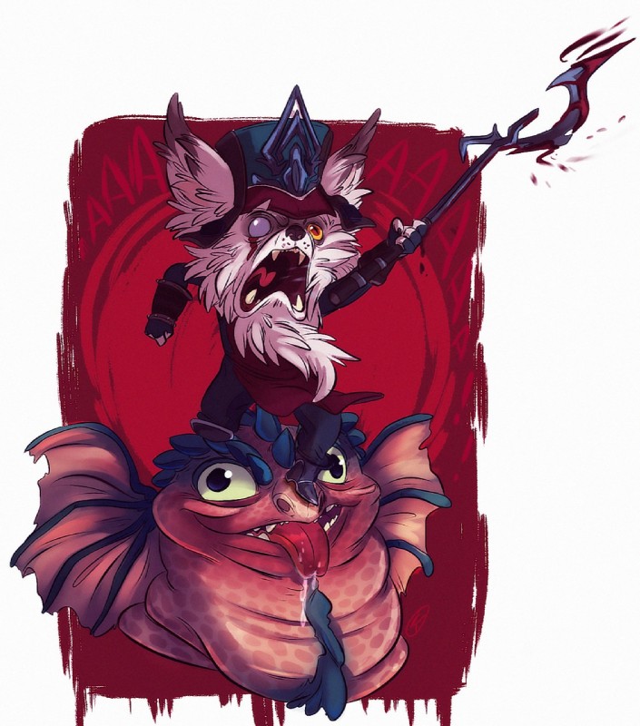 kled and skaarl (league of legends and etc) created by konnestra