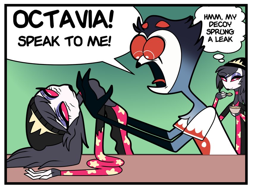 octavia and stolas (deflated garfield and etc) created by roxistic