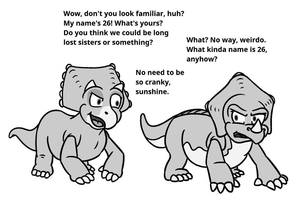 26 and cera (the land before time and etc) created by anonymous artist