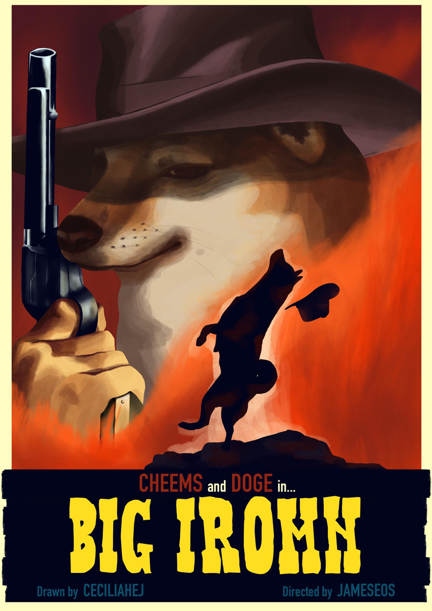 big iron, cheems, and doge (dogelore) created by ceciliahej