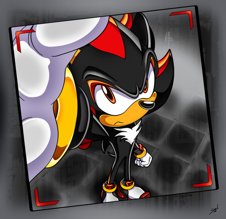 shadow the hedgehog (sonic the hedgehog (series) and etc) created by soerw