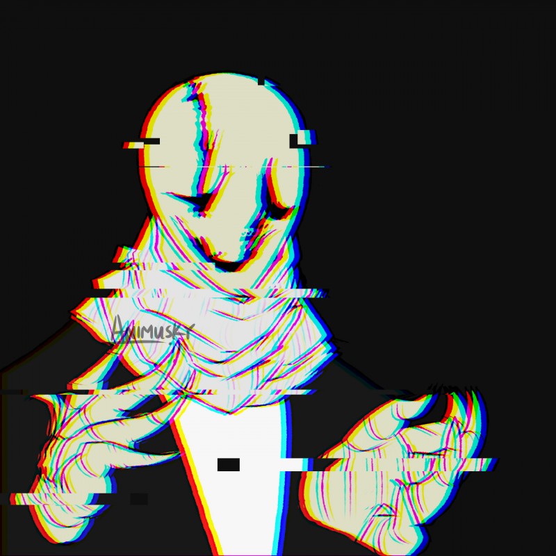 gaster (undertale (series) and etc) created by animusky