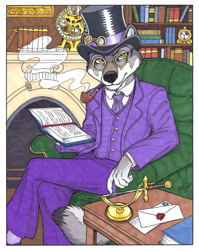 professor plum (cluedo and etc) created by marci mcadam