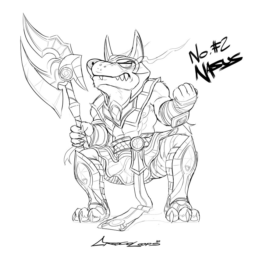 nasus (league of legends and etc) created by crazydrak