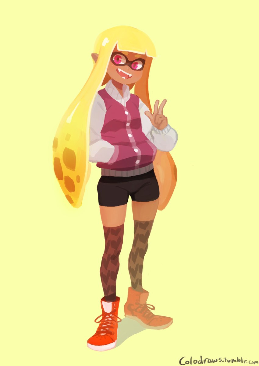 inkling girl (nintendo and etc) created by colo
