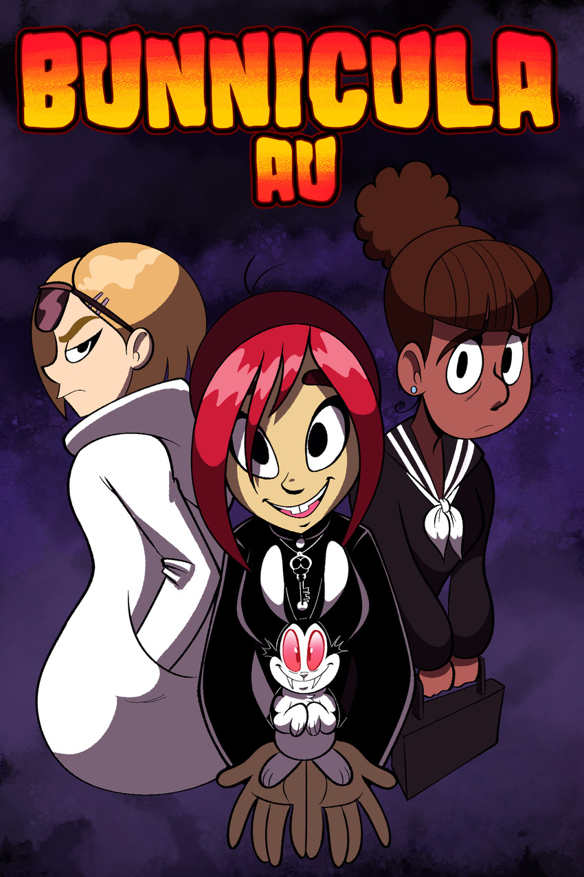 becky, bunnicula, marsha, and mina monroe (bunnicula (series)) created by onemanshowoff