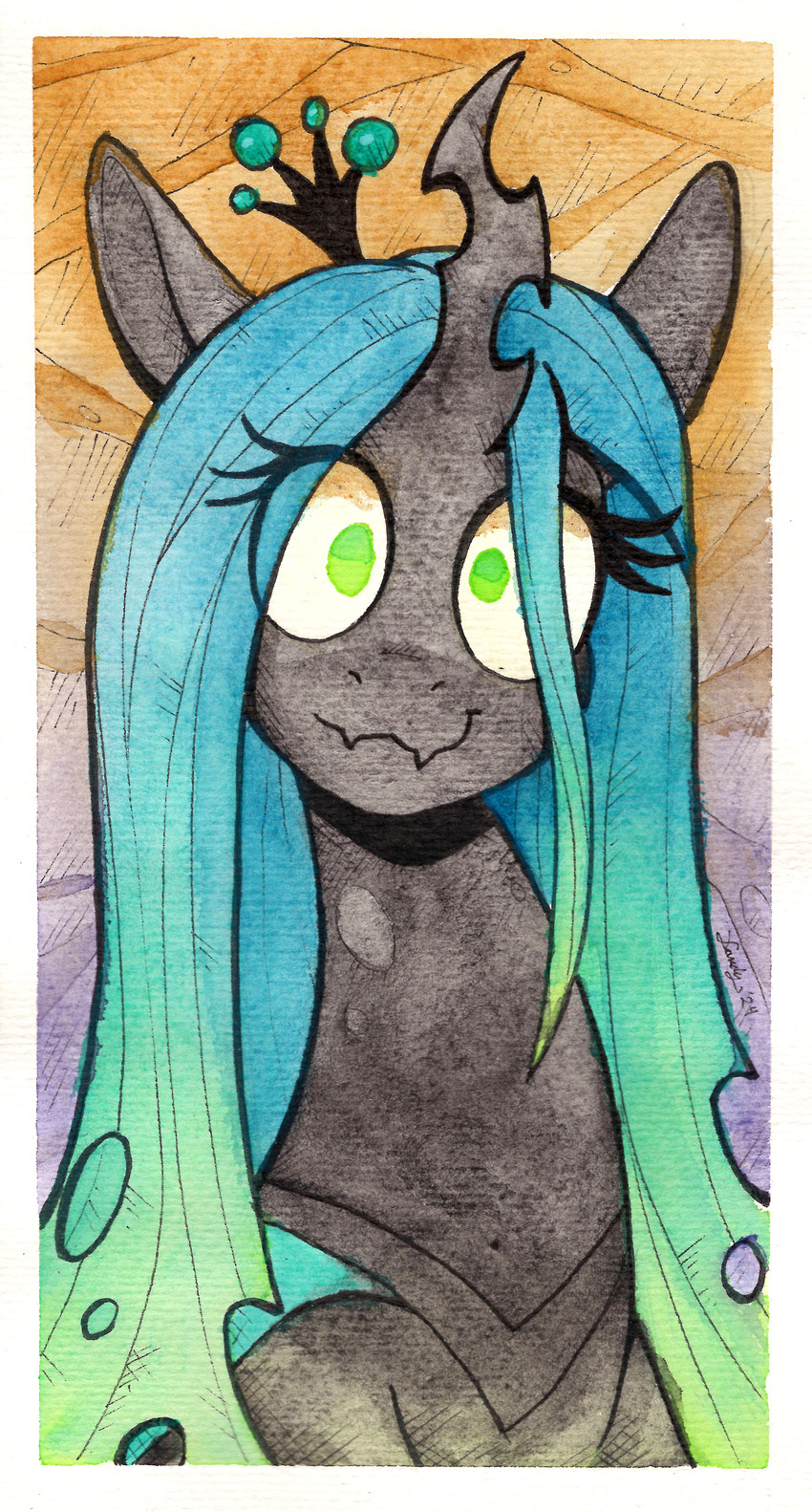 queen chrysalis (friendship is magic and etc) created by dandy (artist)