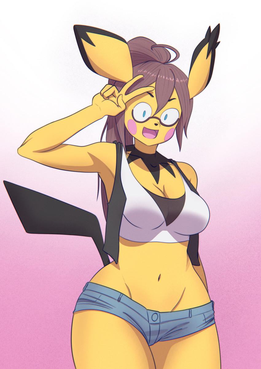 spiky-eared pichu (nintendo and etc) created by zanzagen