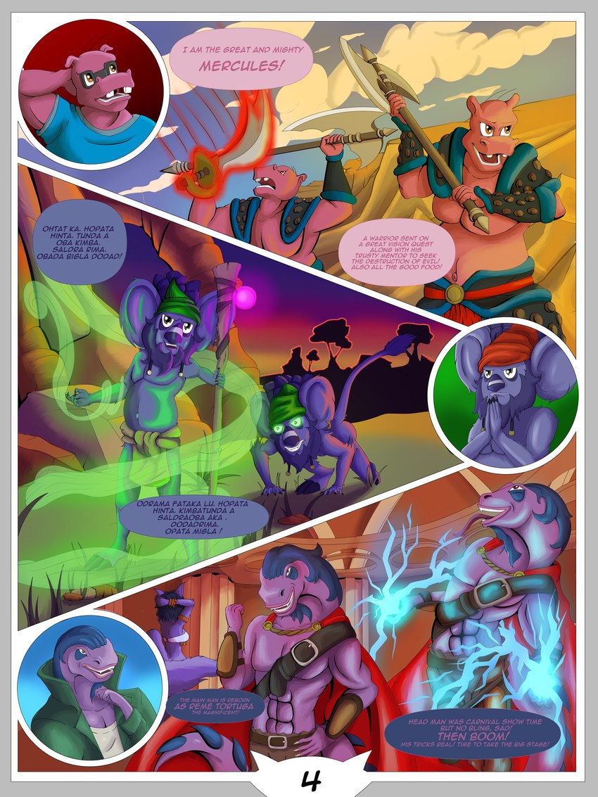 dimitri lousteau, krystal, murray hippopotamus, and the guru (sony interactive entertainment and etc) created by lordofnothin1