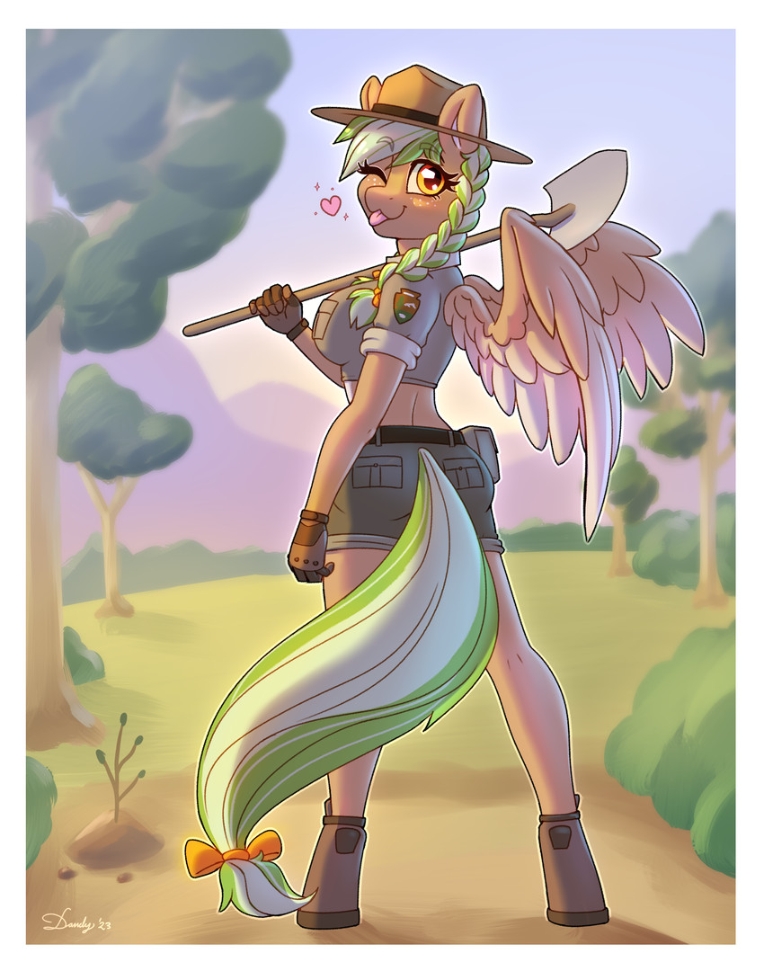 fan character and sylvia evergreen (my little pony and etc) created by dandy (artist)