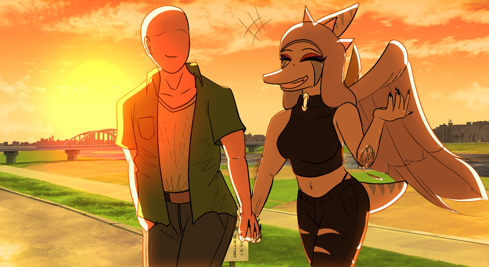 anon and fang (goodbye volcano high and etc) created by arsenic iii