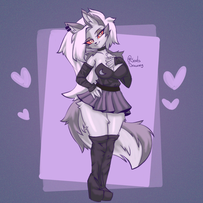 loona (helluva boss) created by soulsdrawing