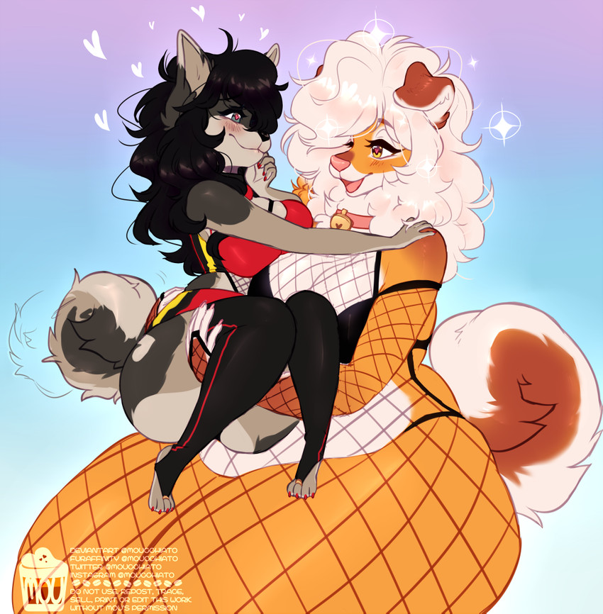 buxbi and marta dogcat created by moucchiato