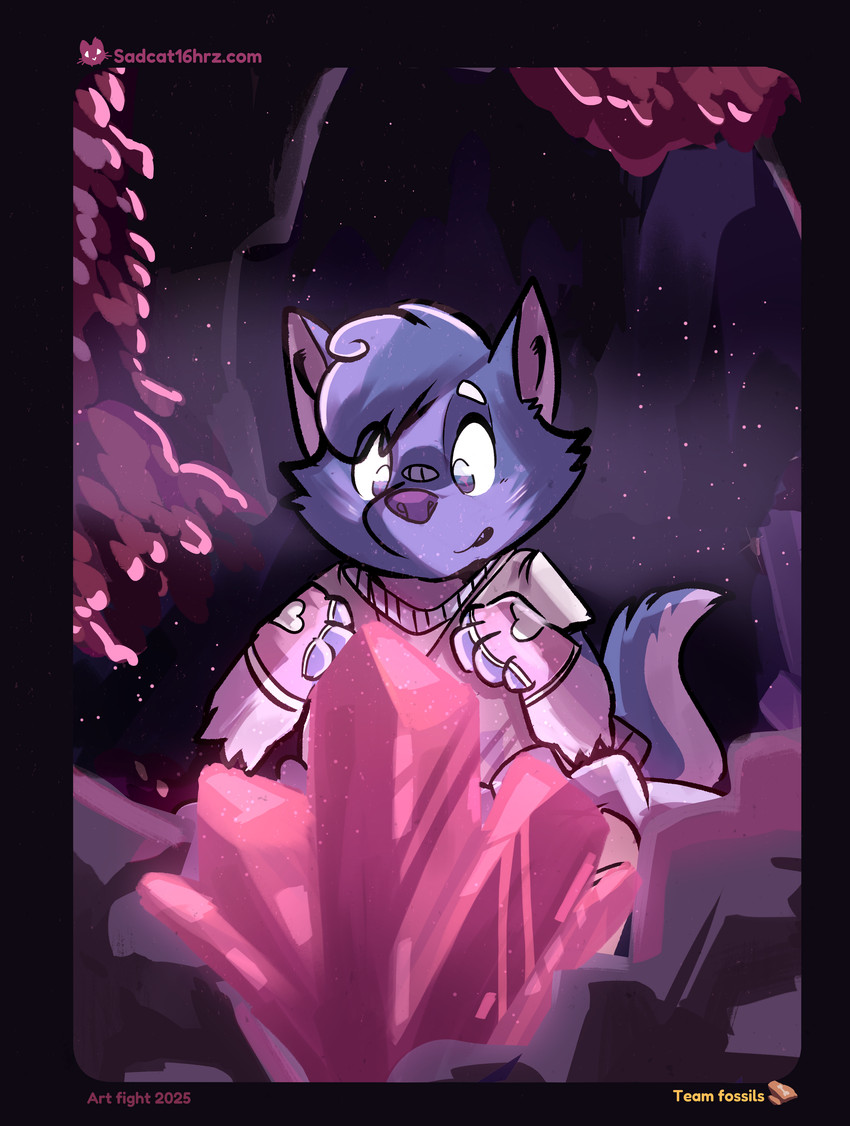zeeb wolfy (art fight) created by sadcat16hrz