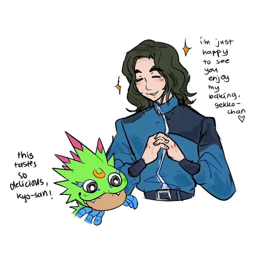 kyo sawashiro (digimon beatbreak and etc) created by odditymon