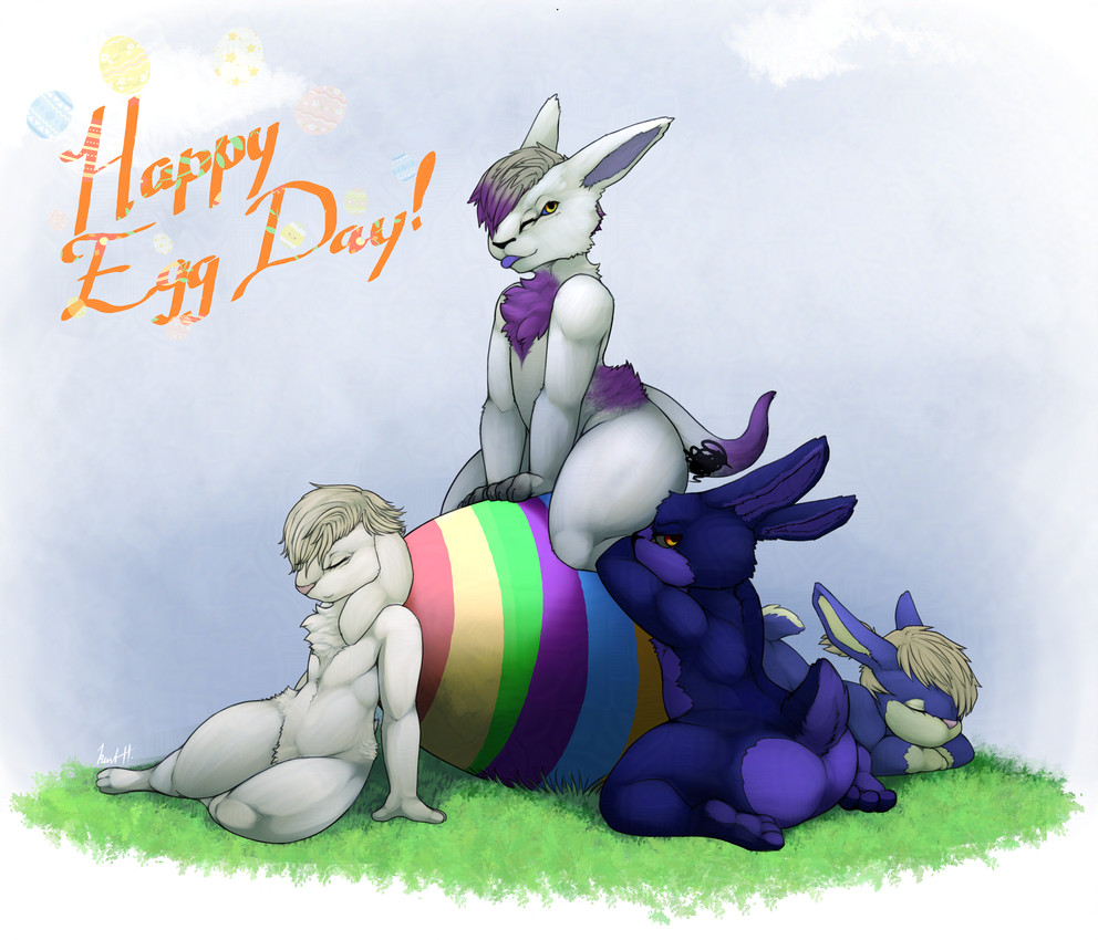 kunie and prince kanin (easter) created by geno28