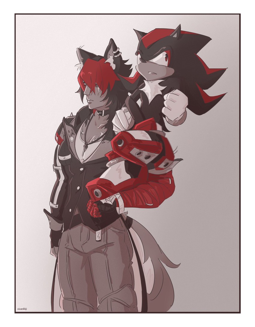 shadow the hedgehog (sonic the hedgehog (series) and etc) created by xiuenkkji