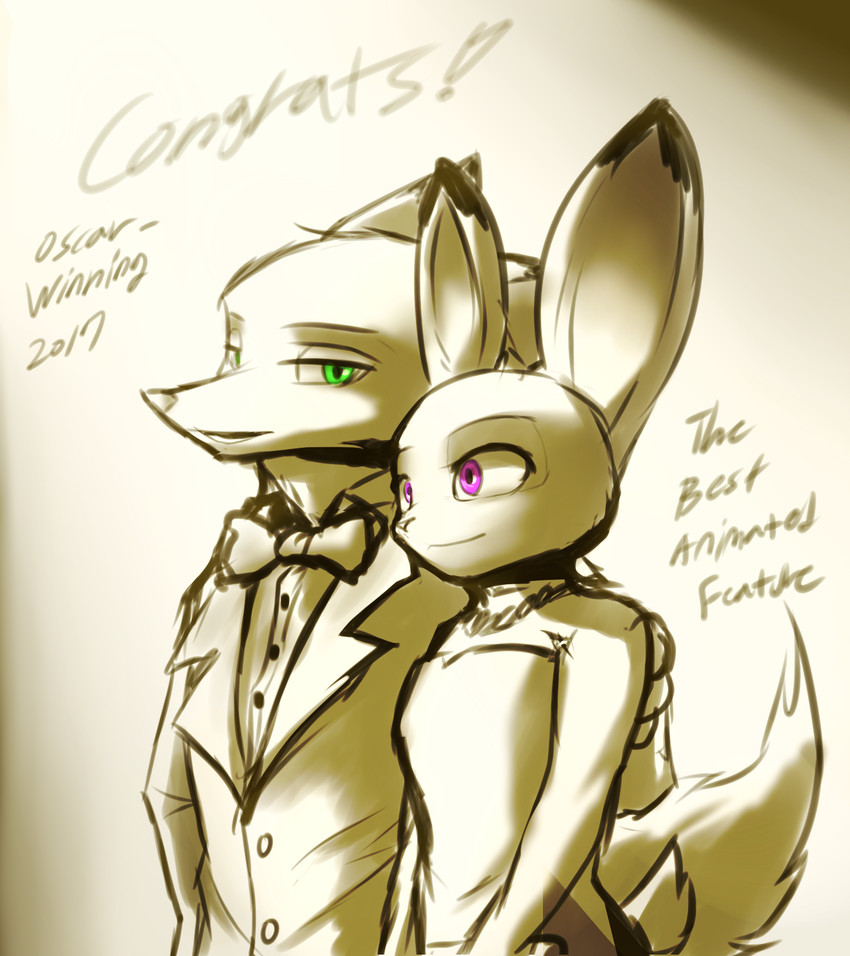 judy hopps and nick wilde (academy awards and etc) created by endjfcar