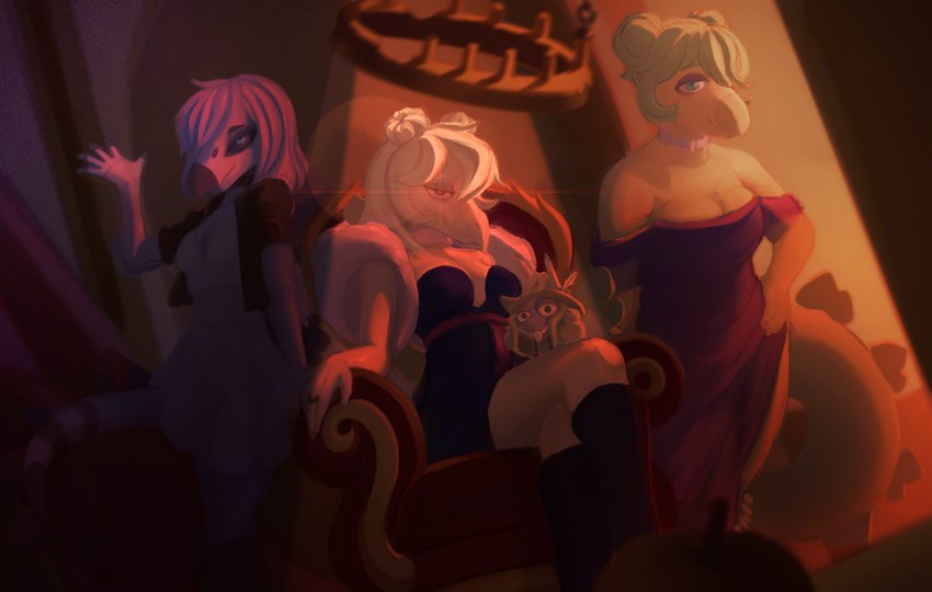 jj, prototype stella, stella, and stella (goodbye volcano high and etc) created by half-coco