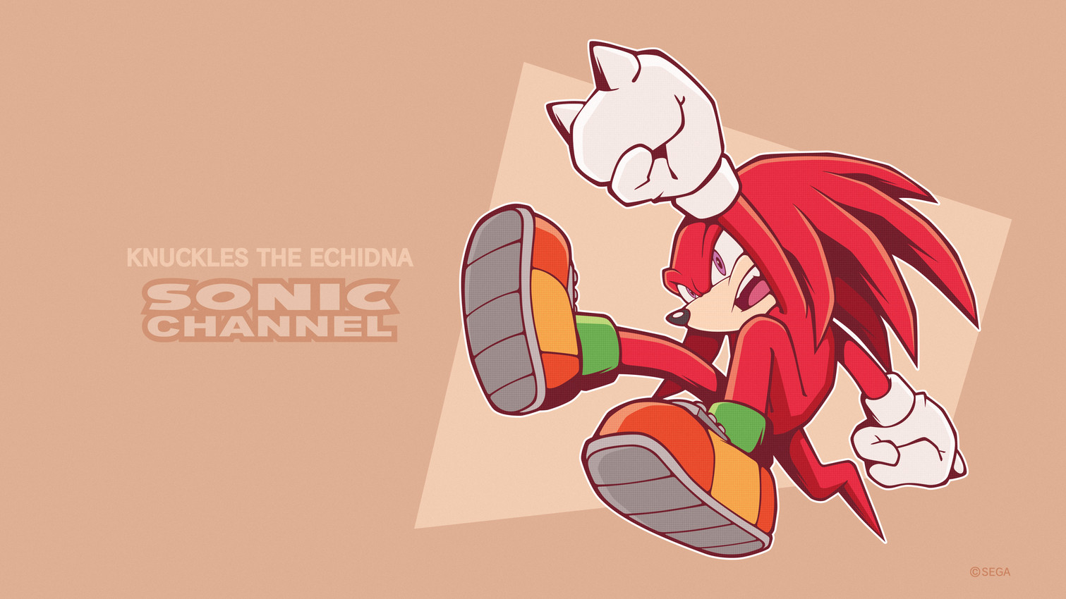 knuckles the echidna (sonic the hedgehog (series) and etc) created by yuji uekawa
