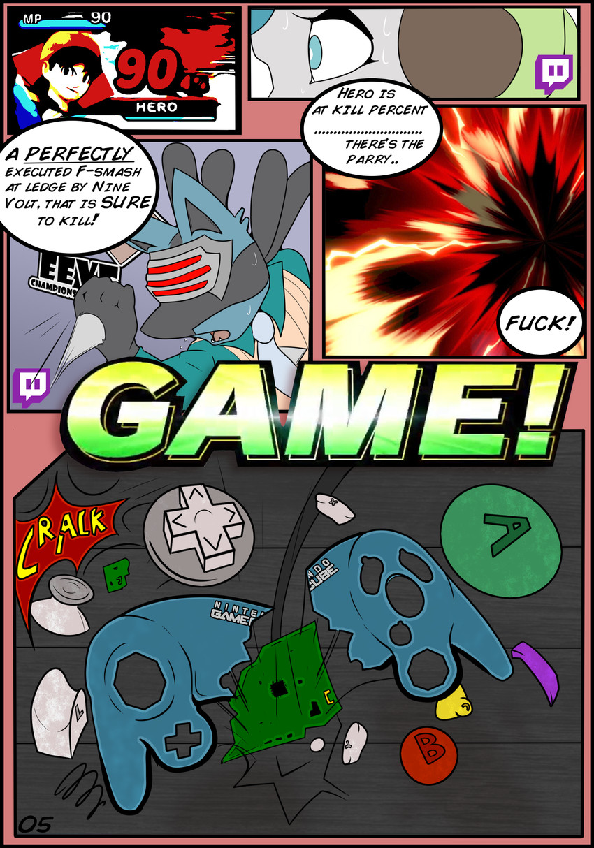 eight, godot, and pcb (super smash bros. ultimate and etc) created by talentlesshack