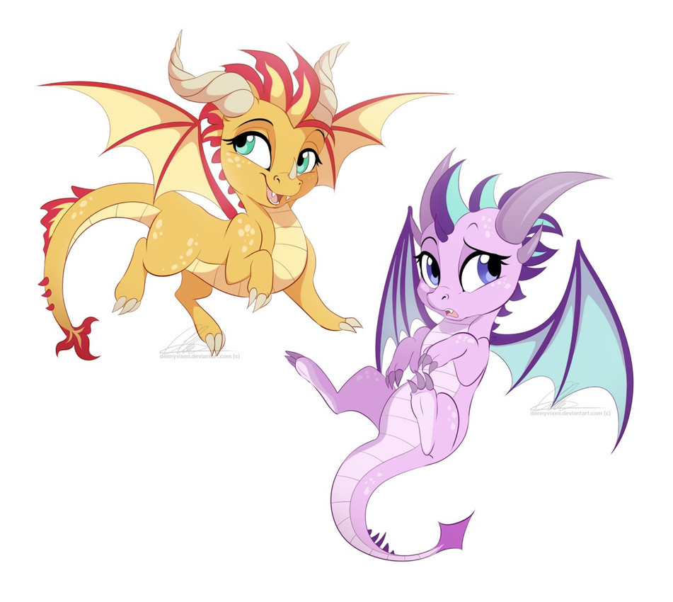 starlight glimmer and sunset shimmer (friendship is magic and etc) created by dvixie