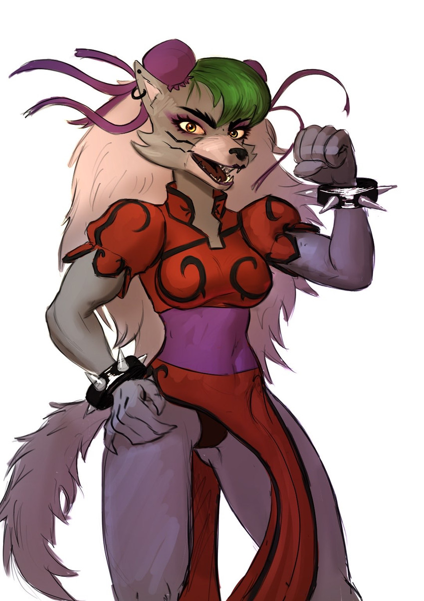 chun-li and roxanne wolf (five nights at freddy's: security breach and etc) created by kaonicdogmen