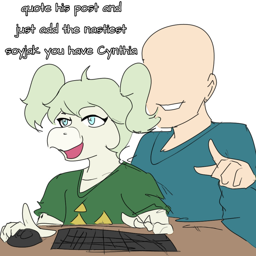 anon and cynthia (cavemanon studios and etc) created by arsenic iii