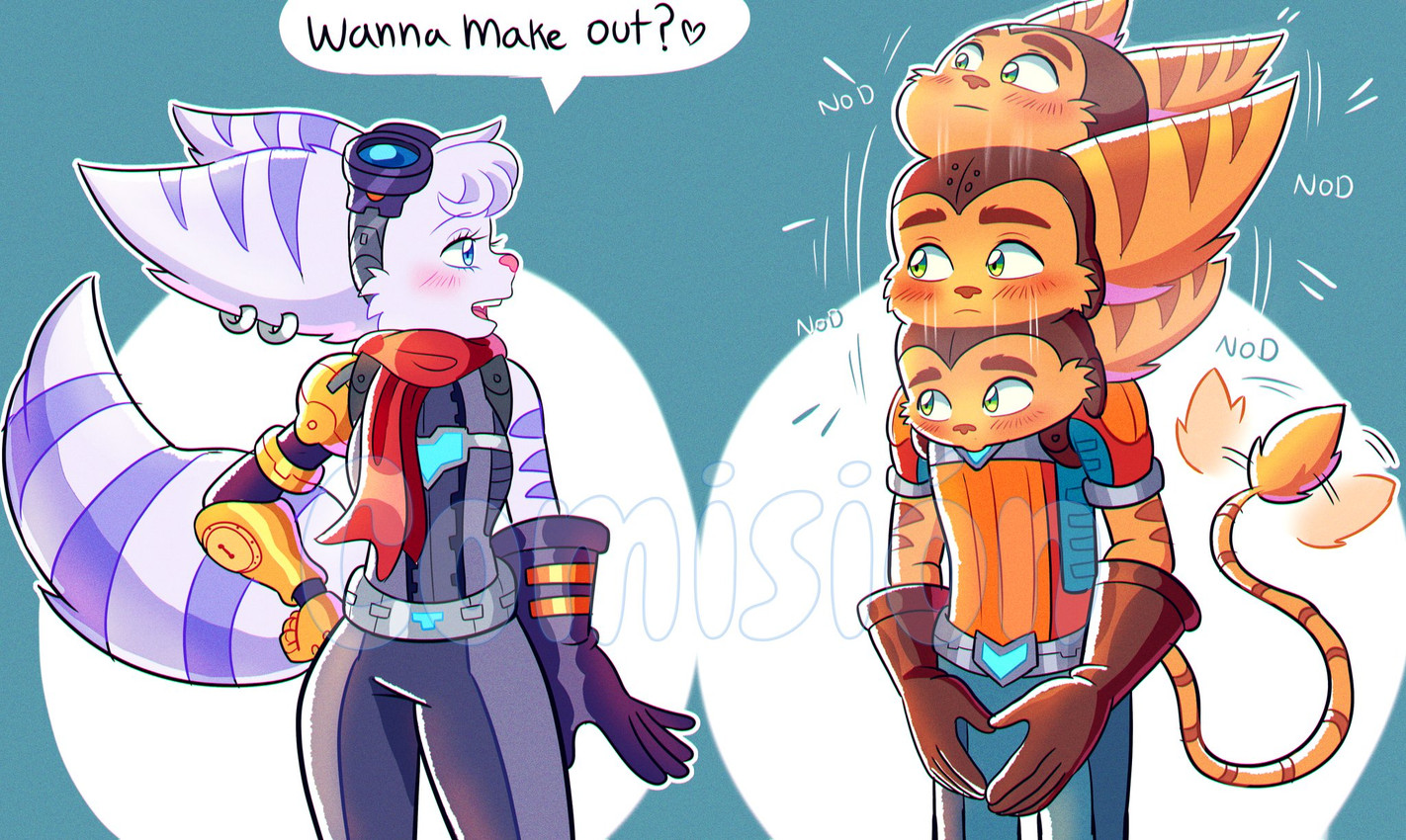 ratchet and rivet (sony interactive entertainment and etc) created by manys art