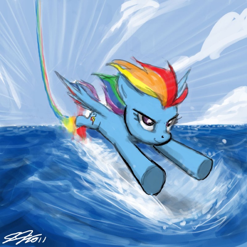 rainbow dash (friendship is magic and etc) created by john joseco