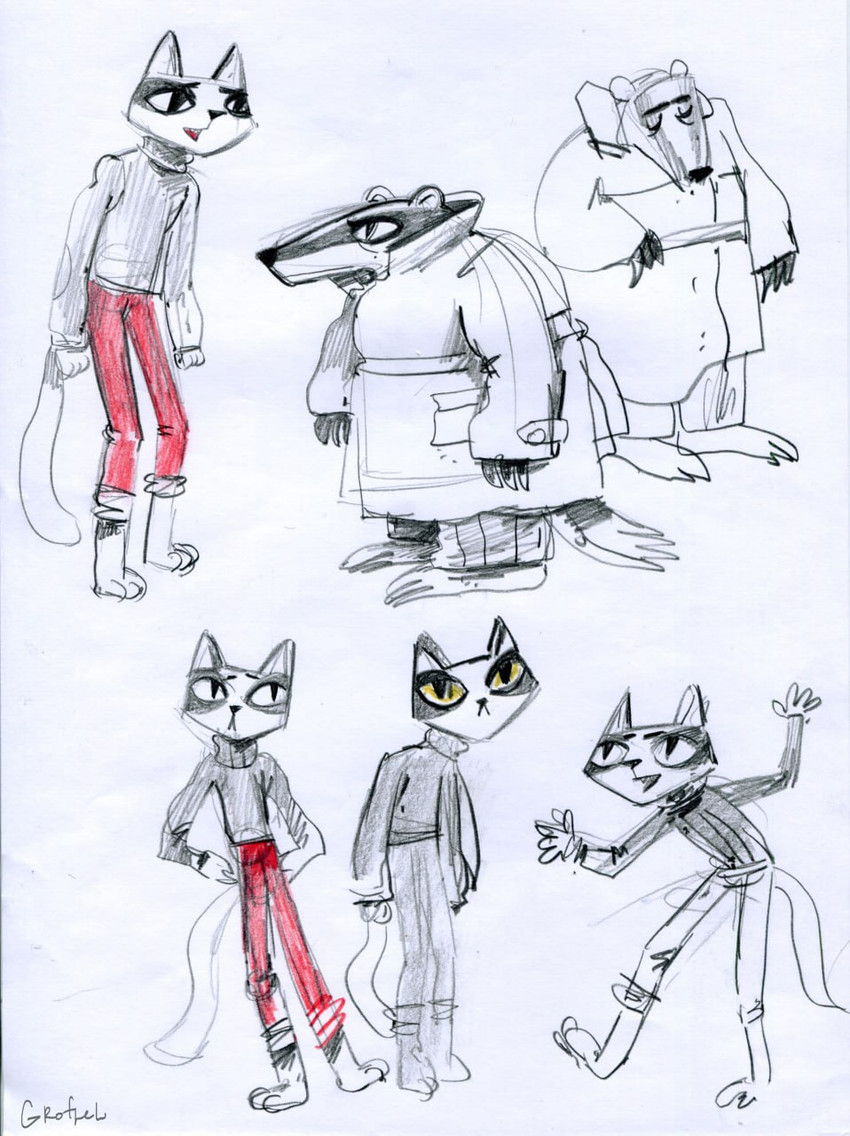 badgercat and chief badger (beastly crimes (2024) and etc) created by natalia grofpel