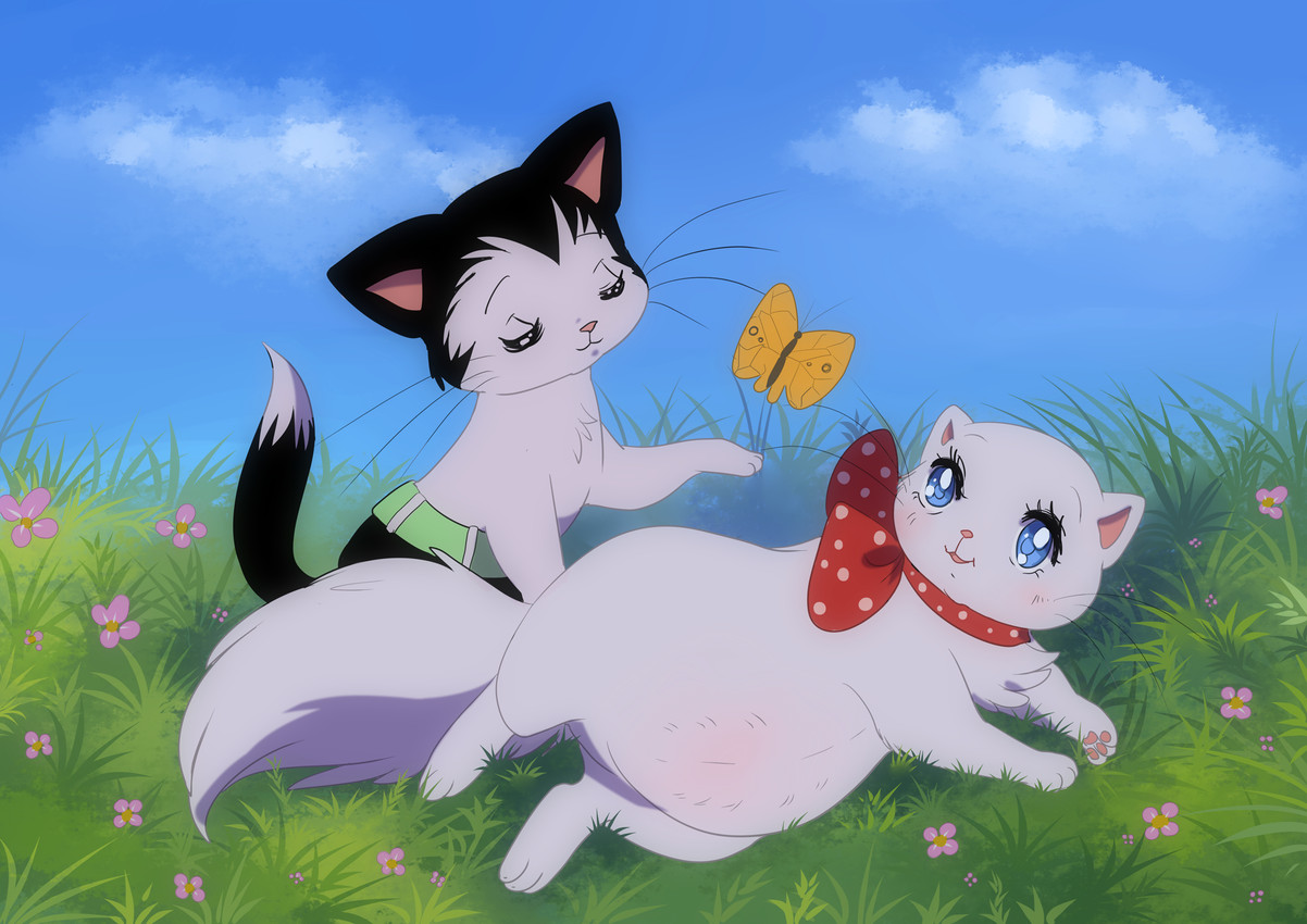 atom cat and mink (astro boy (series) and etc) created by black kitty