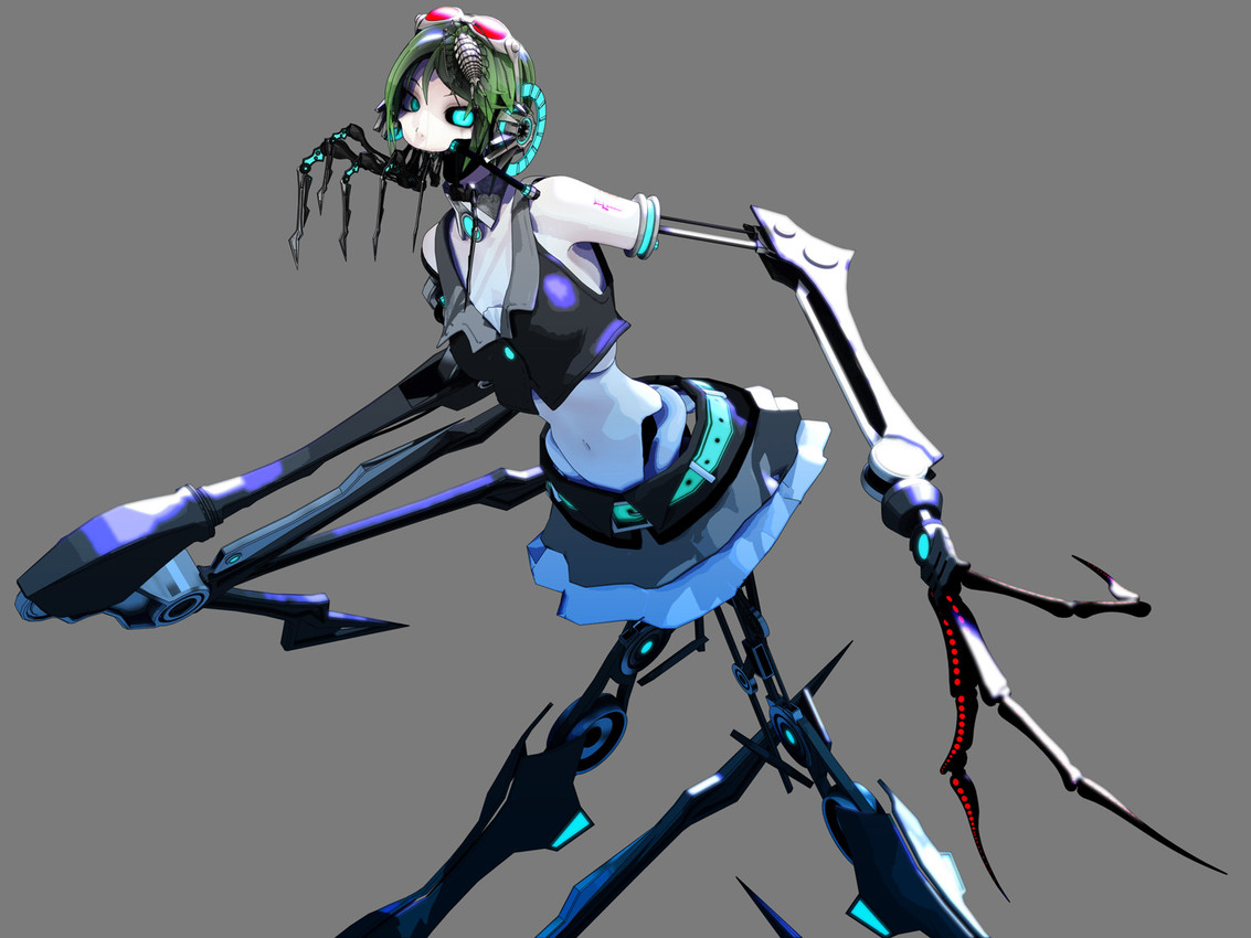 calne ca and megpoid gumi (vocaloid) created by deino (artist)