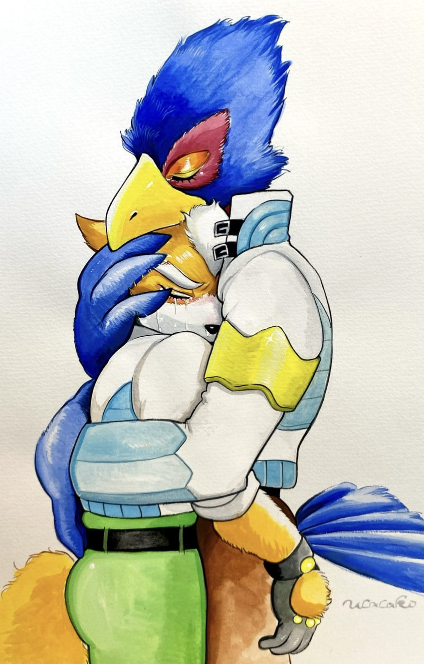 falco lombardi and fox mccloud (nintendo and etc) created by ulala ko