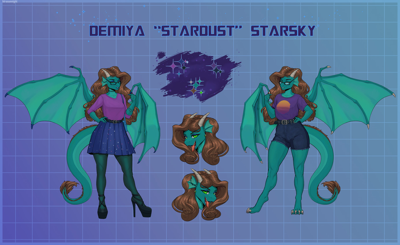 demiya "stardust" starsky (mythology) created by kirasunnight