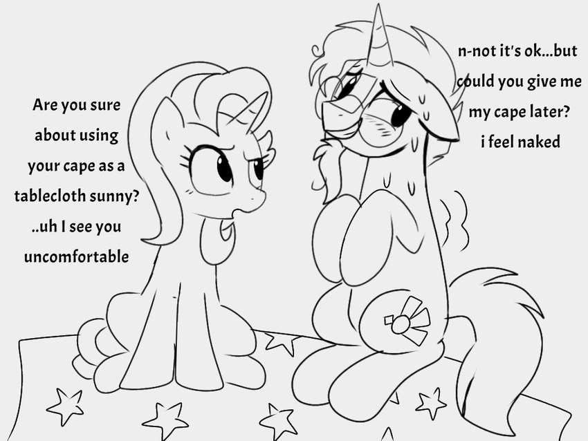 starlight glimmer and sunburst (friendship is magic and etc) created by wolflly10