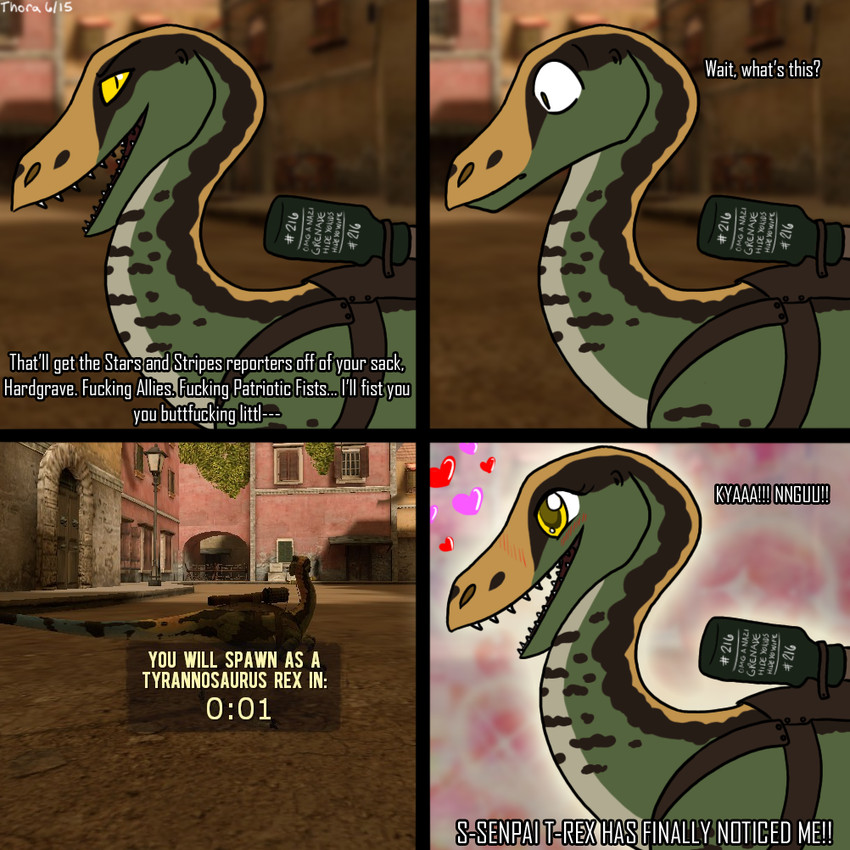 dino d-day created by thora (artist)