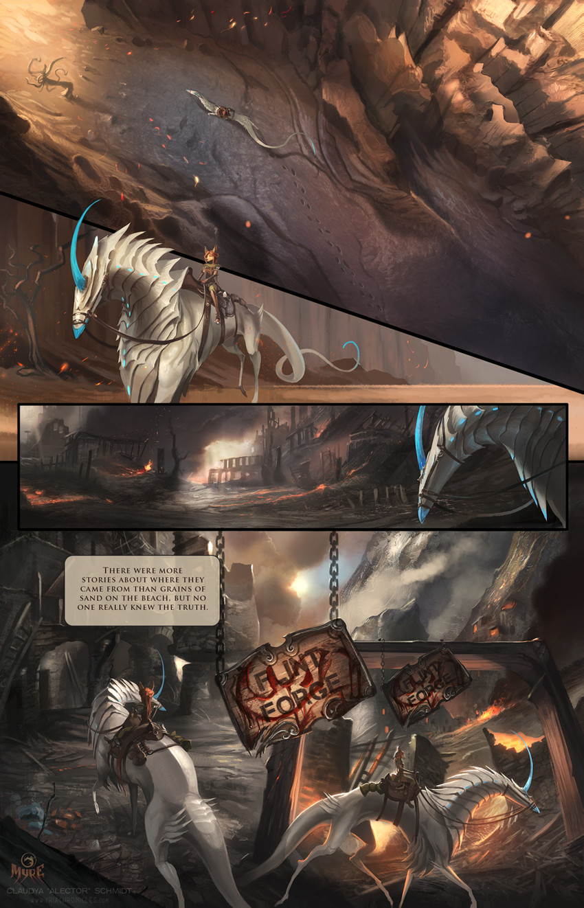 myre and varug (mythology and etc) created by alectorfencer