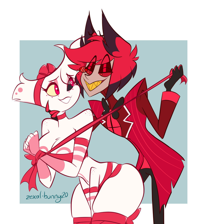 alastor and angel dust (hazbin hotel and etc) created by zexal-bunny20