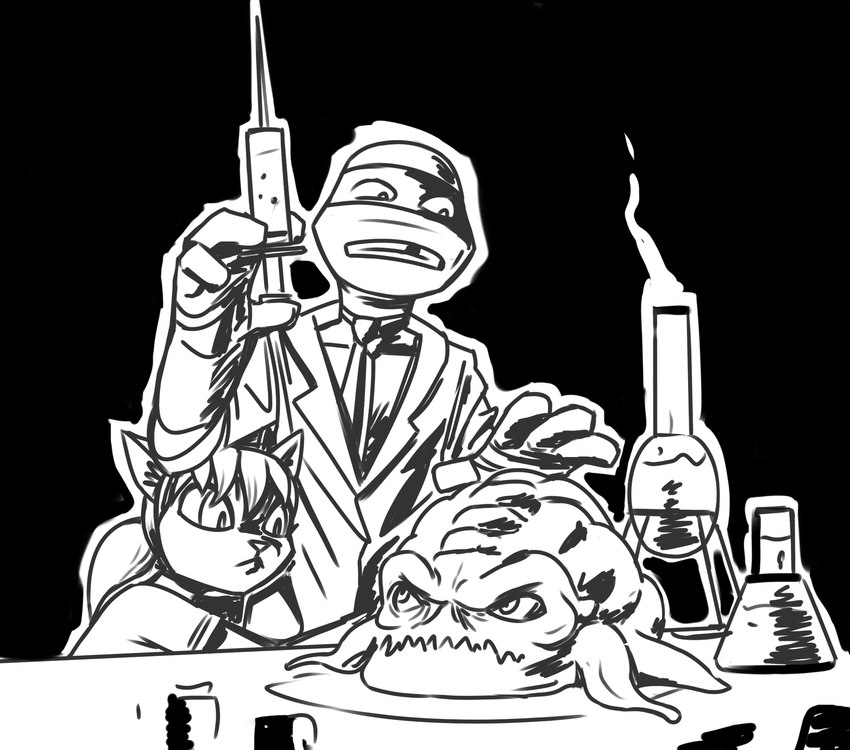 april o'neil, donatello, and krang (teenage mutant ninja turtles and etc) created by redout