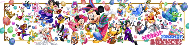 the white rabbit, mary poppins, stitch, rabbit, reuben, and etc (the hunchback of notre dame (1996) and etc) created by natsu-nori and natsuki (pixiv 2475784)