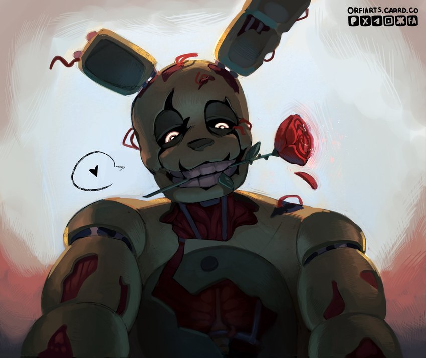 springtrap (five nights at freddy's 3 and etc) created by orfiarts