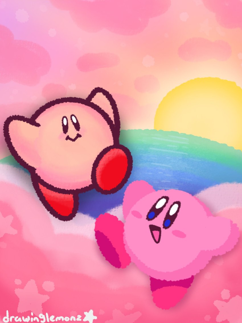 kirby (kirby's anniversary and etc) created by drawinglemonz