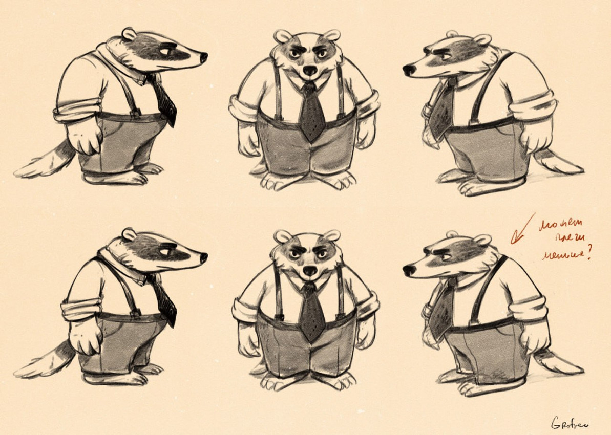 chief badger (beastly crimes (2024) and etc) created by natalia grofpel