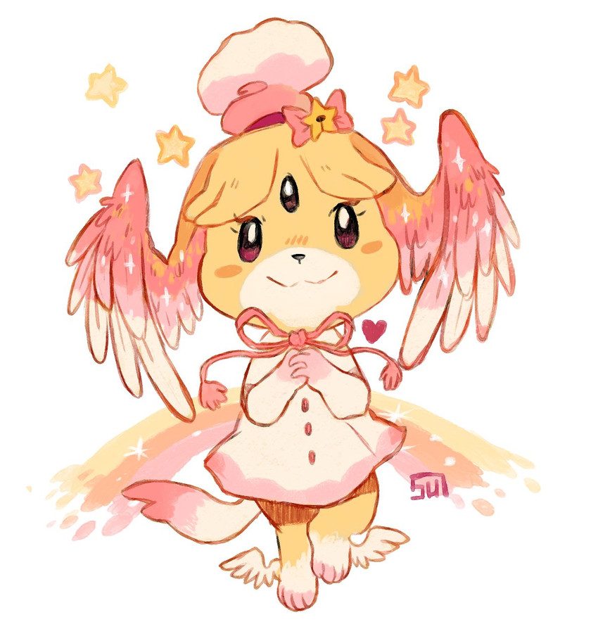 isabelle (animal crossing and etc) created by suizilla